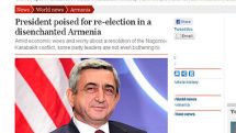 «The Guardian»: По всем подсчетам фаворитом на предстоящих выборах президента Армении является Серж Саргсян