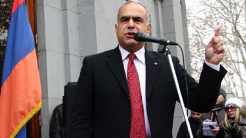 Raffi Hovannisian holds first campaign rally