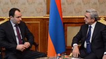 Serzh Sargsyan receives INTER RAO UES management board chairman