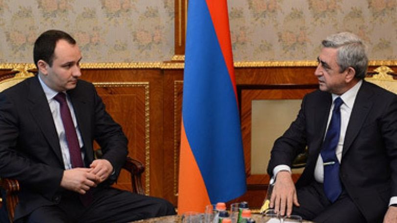 Serzh Sargsyan receives INTER RAO UES management board chairman
