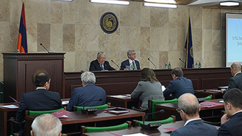 Armenian President reelected chairman of YSU Board of Trustees