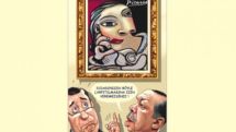 Another cartoon of Turkish PM published by Turkish newspaper Cumhuriyet 