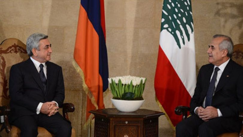 President Sargsyan meets Lebanese President Michel Suleiman