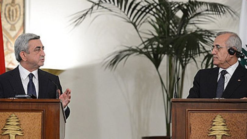 Serzh Sargsyan: Lebanon’s growing presence in our economy is noticeable
