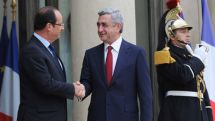Serzh Sargsyan meets Francois Hollande in Paris 