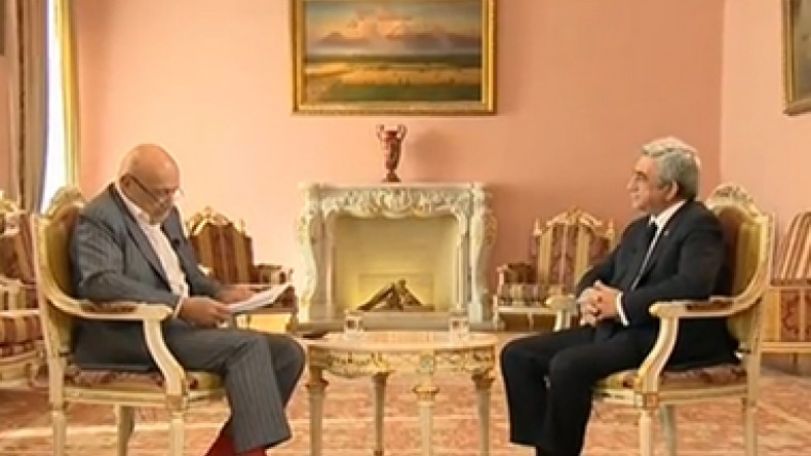 Отрицая Геноцид армян, власти Турции становятся его соучастниками. Серж Саргсян ответил на вопросы Владимира Познера
