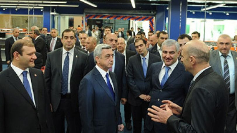Serzh Sargsyan attends opening ceremony of Dalma Garden Mall 