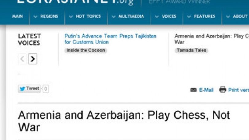 Armenia and Azerbaijan: Play Chess, Not War