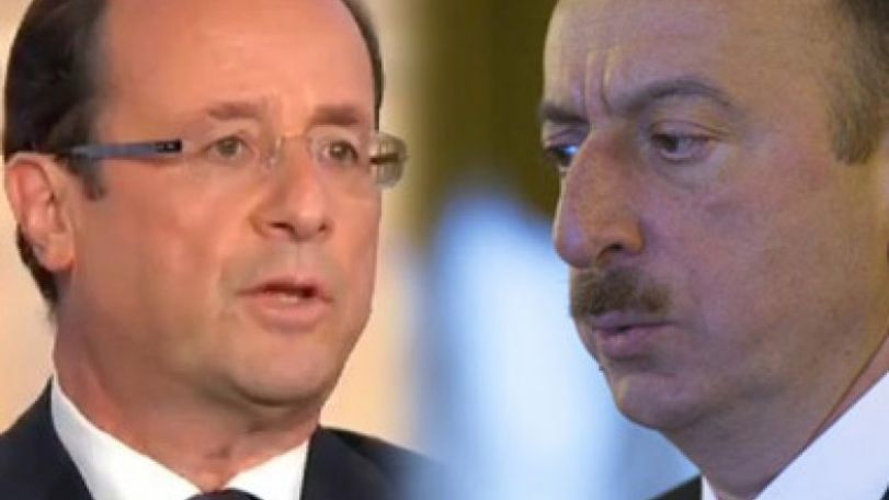 Hollande urges Aliyev to work hard to restore Armenia’s confidence