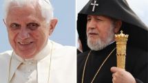 His Holiness Karekin II has private meeting with Pope