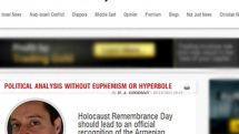 Holocaust Remembrance Day should lead to an official recognition of the Armenian Genocide    