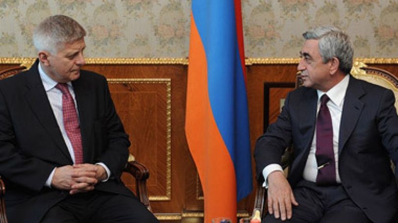 Serzh Sargsyan receives Marek Belka