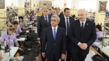 При содействии президента Армении Сержа Саргсяна в швейной фабрике «Глория» созданы 1000 рабочих мест
