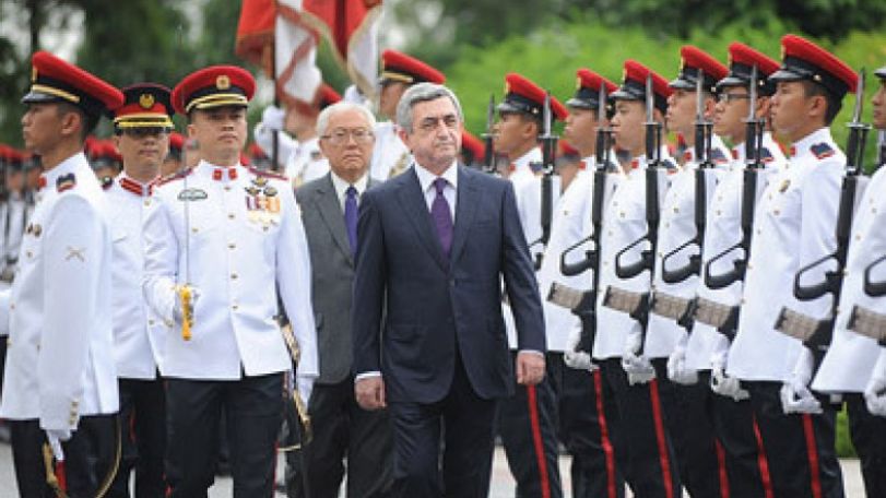 President Serzh Sargsyan pays state visit to Singapore 