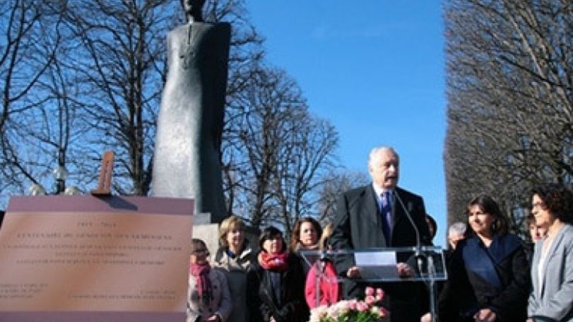 Memorial to women victims of Armenian Genocide unveiled in Paris 