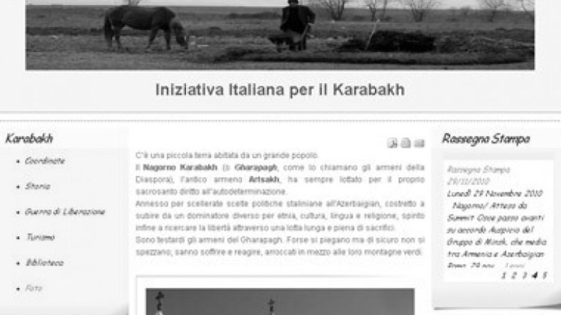 В Италии создан  специальный сайт об истории Арцаха и НК конфликта
