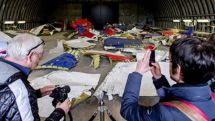 MH17 families view plane wreckage at Dutch base