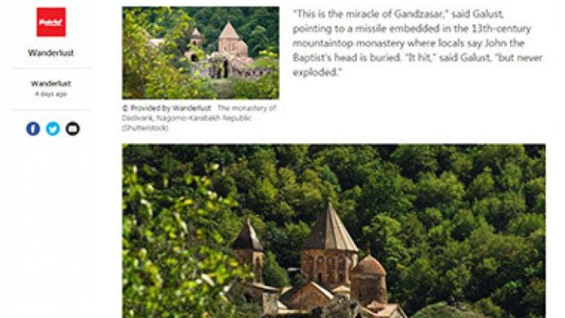 British Journal: Nagorno Karabakh populated with Armenians could become the new wonder of world