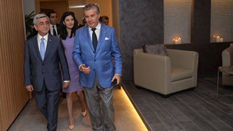 President of Armenia Serzh Sargsyan attends opening of Double Tree by Hilton Hotel in Yerevan 