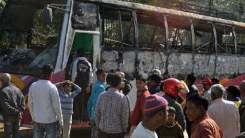 Seven burned to death in Bangladesh bus arson