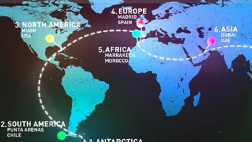 Man runs 7 marathons in 7 continents in 7 days    