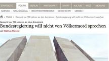 «Tagesspiegel» օրաթերթի անդրադարձը Հայոց Ցեղասպանության հարցում Գերմանիայի դիրքորոշմանը
