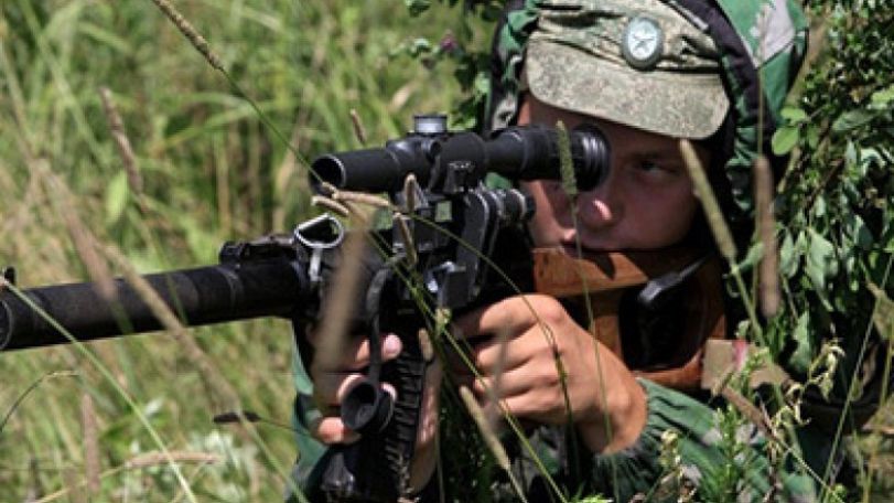 Russian snipers take part in shooting competitions in Armenia