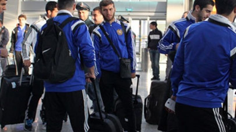 Armenian national football team heads to Serbia