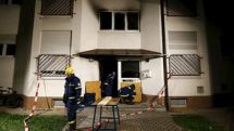 German police say five people hurt in fire at refugee shelter