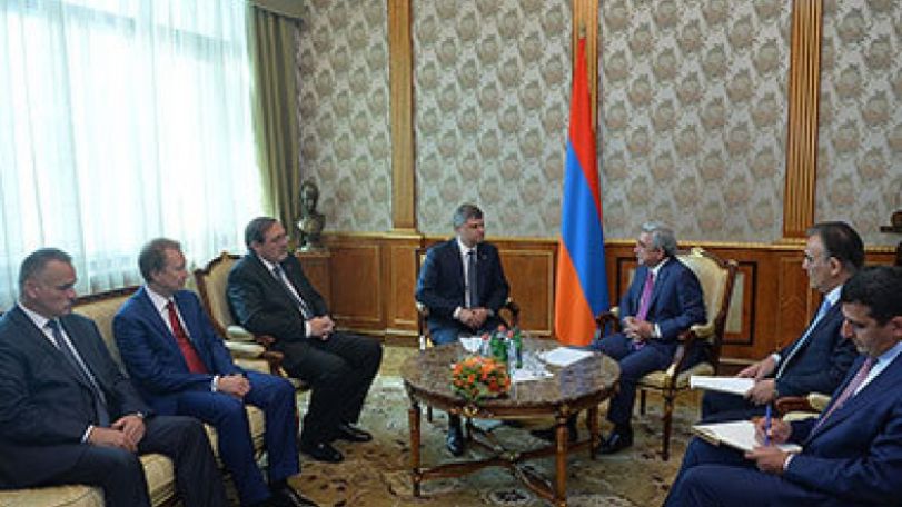 President Sargsyan, new head of Russian Railways discuss Armenian railway infrastructure development