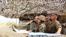 President of Artsakh visits section of borderline 