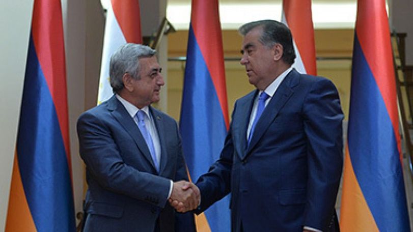 Presidents of Armenia and Tajikistan meet in Dushanbe 