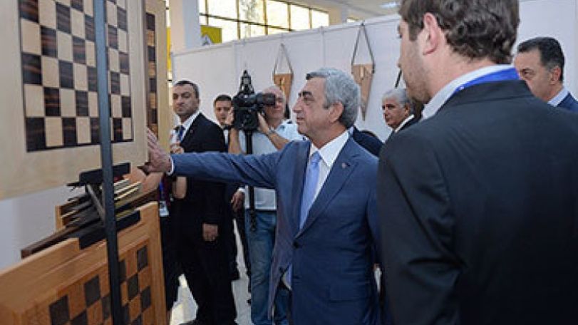 President Sargsyan visits Armenia Expo 2015 