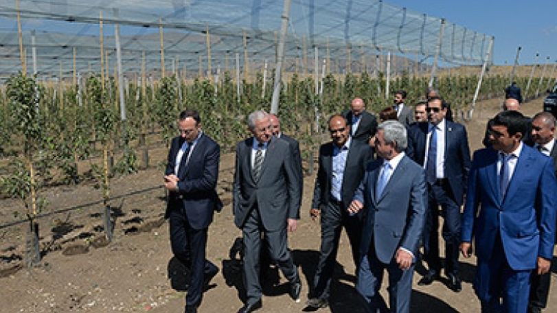 Armenian president visits Kotayk province  