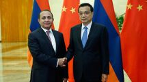 Prime ministers of Armenia and China discuss Iran-Armenia rail construction and North-South Corridor projects 