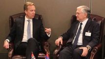 Edward Nalbandyan discusses Karabakh settlement with FMs of Norway and Bulgaria 