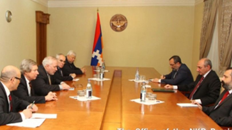Bako Sahakyan meets OSCE Minsk Group Co-chairs, stresses need to give new impetus to ceasefire maintenance