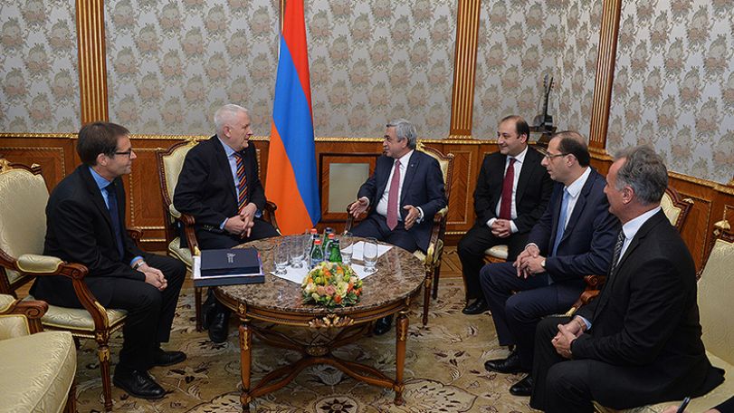 Президент Армении принял делегацию Европейской легкоатлетической ассоциации