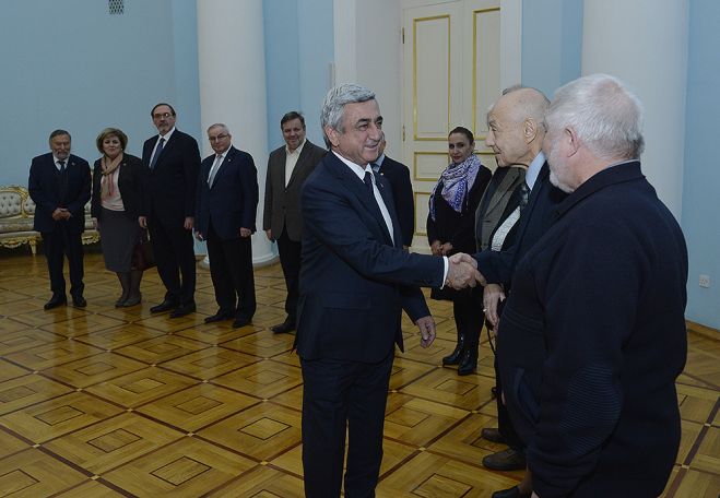 Նախագահը հյուրընկալել է Զորի Բալայանին և ռուս մտավորականների