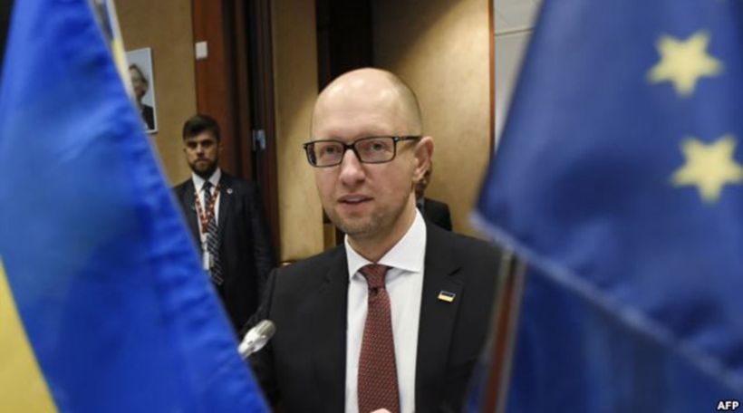 Депутаты подрались в Верховной Раде Украины во время выступления премьера А. Яценюка