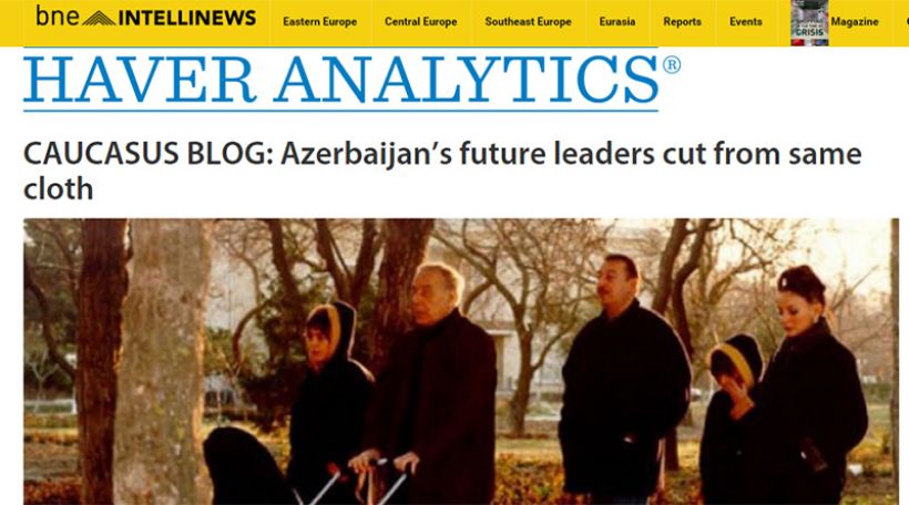 IntelliNews.com: Новая элита коррумпированного и авторитарного Азербайджана следует по стопам отцов