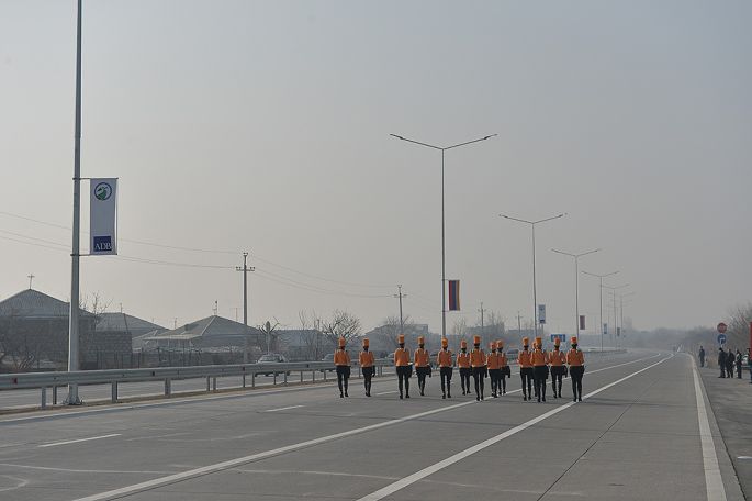 President of Armenia attends inauguration of first segment of North-South highway