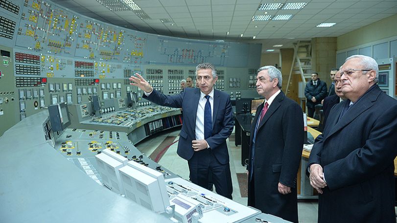 Президент Армении Серж Саргсян ознакомился с ходом работ по модернизации Армянской АЭС