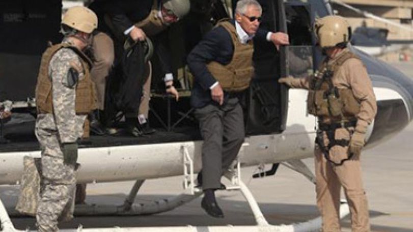 Iraq presses Hagel for more American airstrikes, weapons