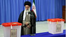 Iranians voting in Parliamentary, Assembly of Experts Elections