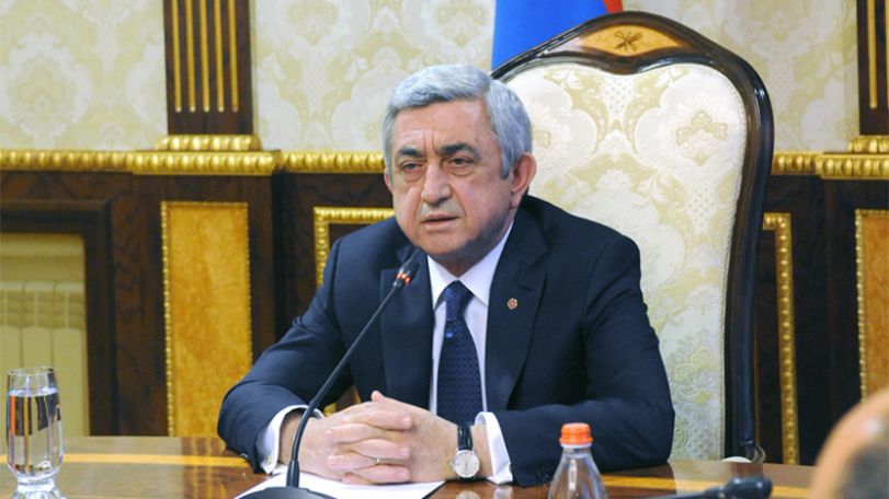President Sargsyan says Armenia will fulfill its responsibility to protect the people of Nagorno Karabakh