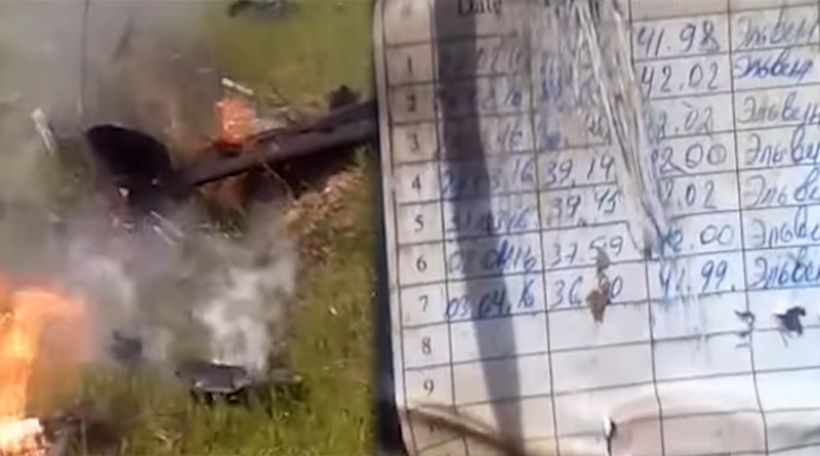 Минобороны НКР обнародовало видео с очередным сбитым азербайджанским беспилотником