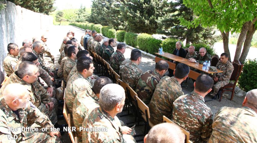 Artsakh President discusses NKR army’s activity and implementation of operational tasks