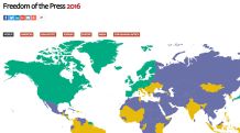Global press freedom declines, according to Press Freedom-2016 report