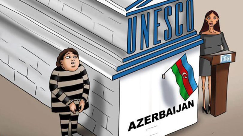 Media reports: While Azerbaijan’s first lady is UNESCO Goodwill Ambassador, her husband IlhamAliyev jails independent journalists